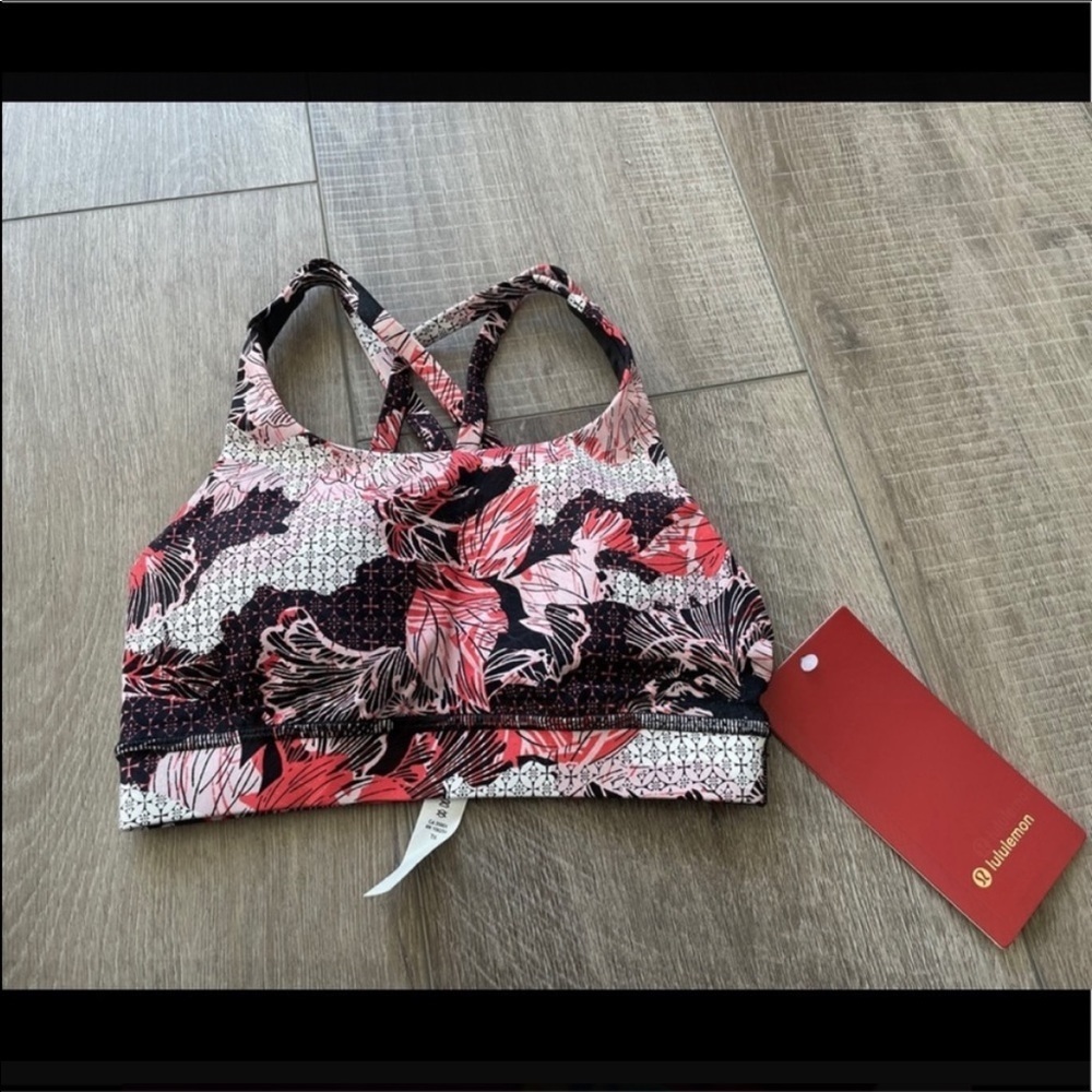 Lululemon Energy Bra Nulux *Lunar New Year in Artisan Spring Multi Size 2
